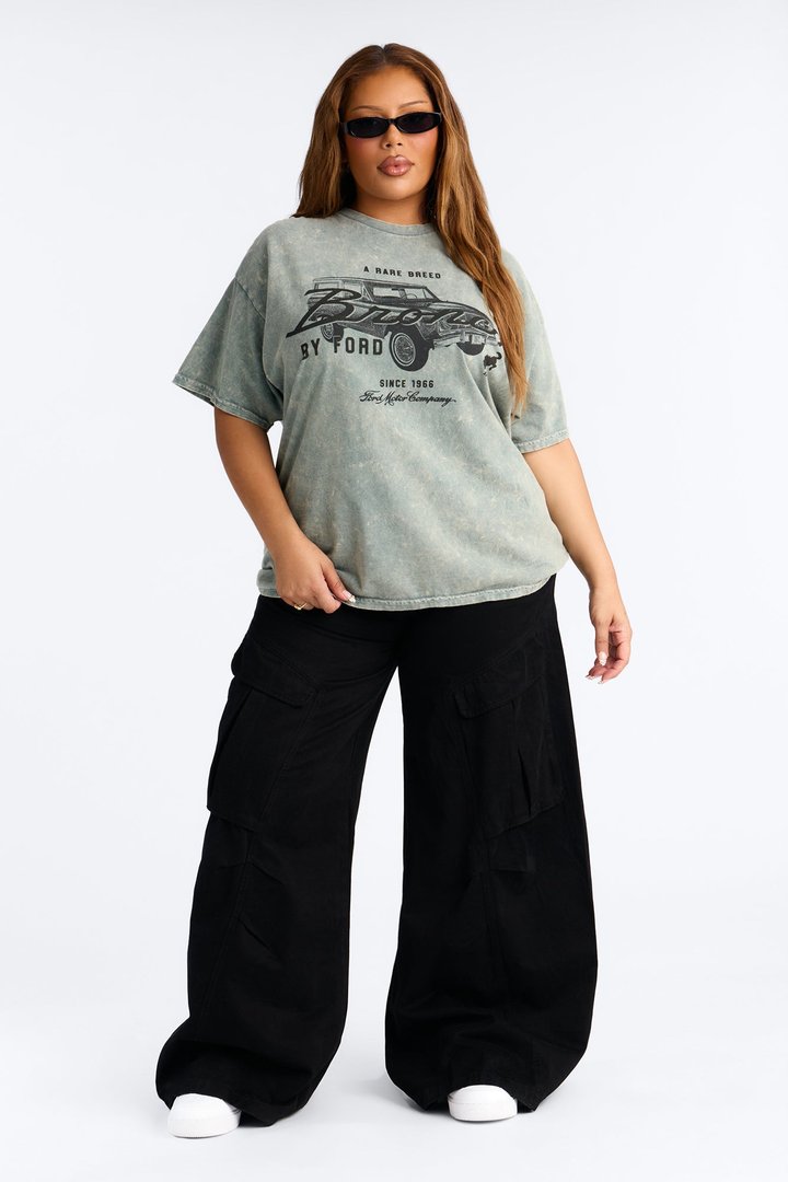 Ford Bronco Vintage Logo Tee - Dark Grey