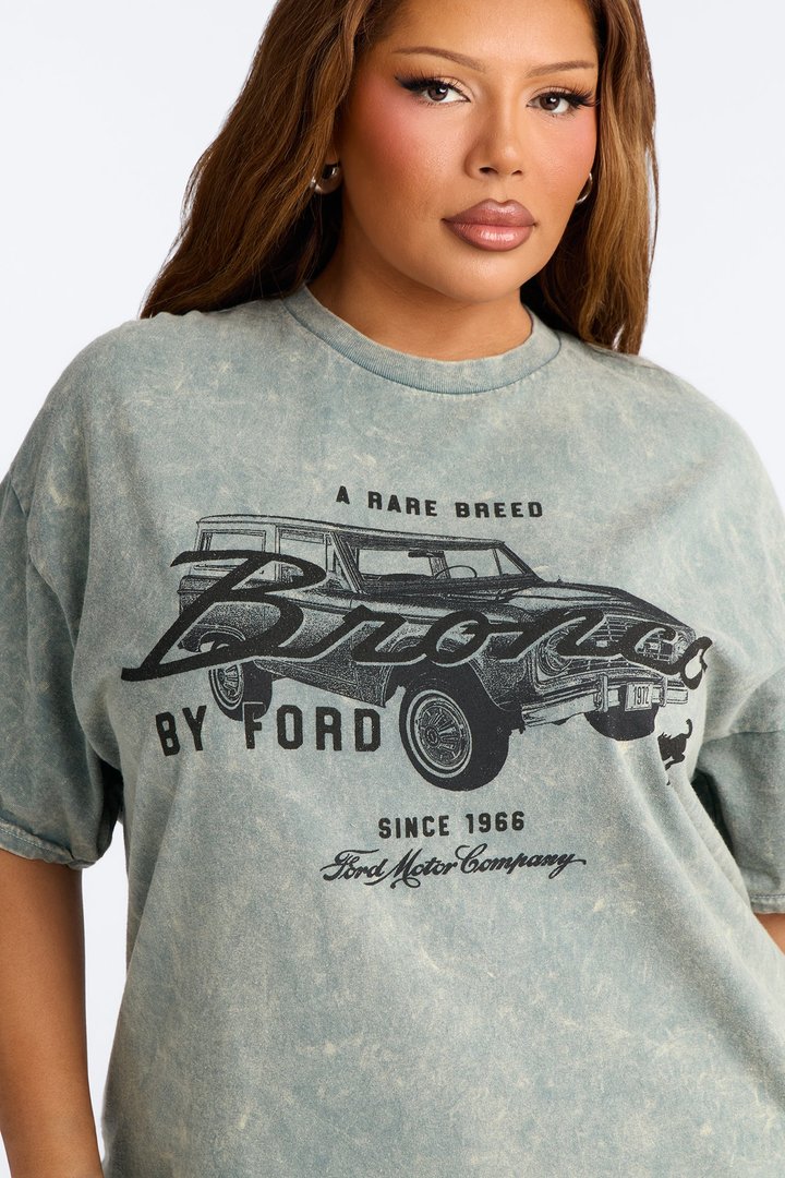 Ford Bronco Vintage Logo Tee - Dark Grey