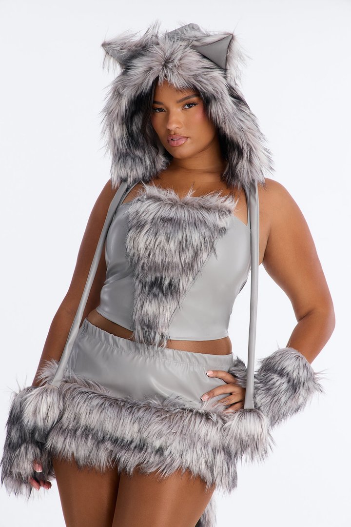 Baby It's Cold Outside 5 Piece Costume Set - Grey/combo