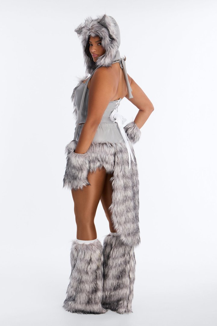 Baby It's Cold Outside 5 Piece Costume Set - Grey/combo