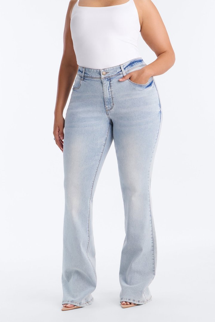 Tall Lost Without You Soft Stretch Bootcut Jeans - Light Wash