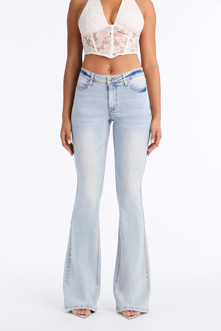 Tall Lost Without You Soft Stretch Bootcut Jeans - Light Wash