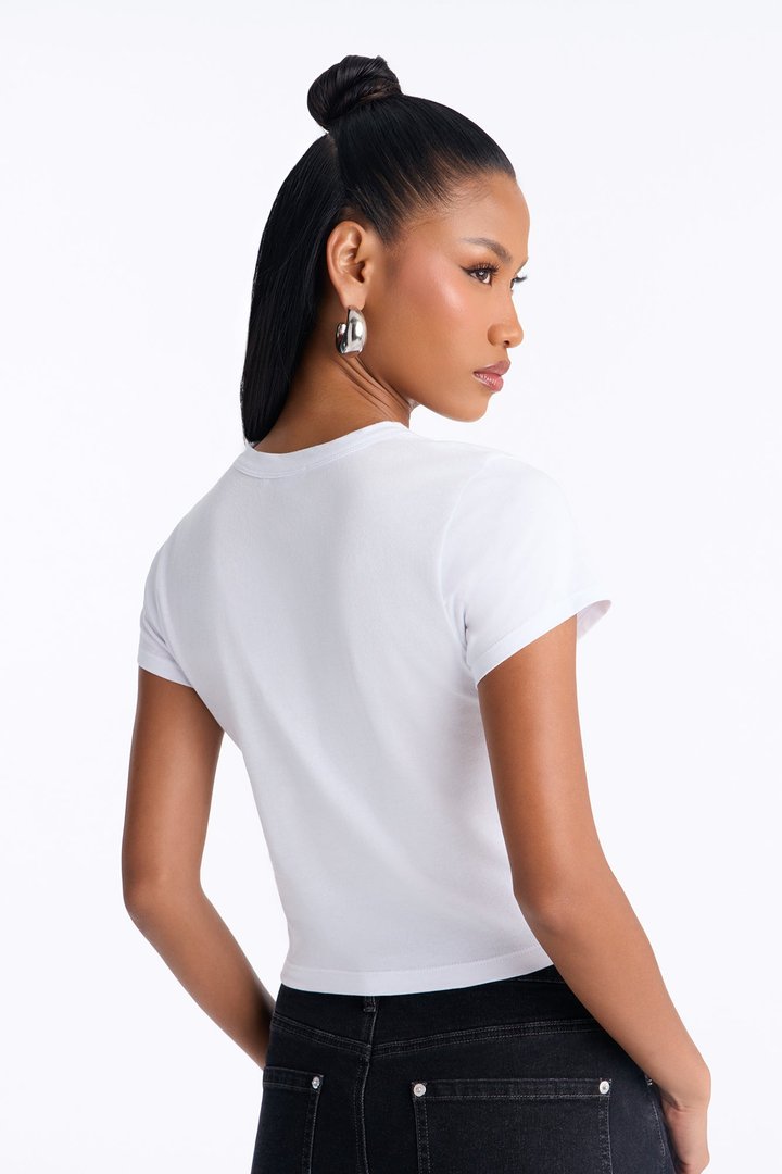 Game Day Baby Tee - White