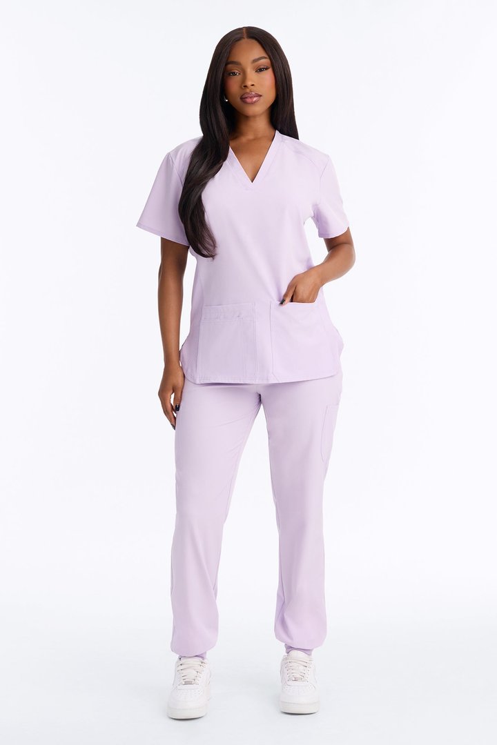 Full Shift 4 Way Stretch Uniform Scrub Set - Lavender