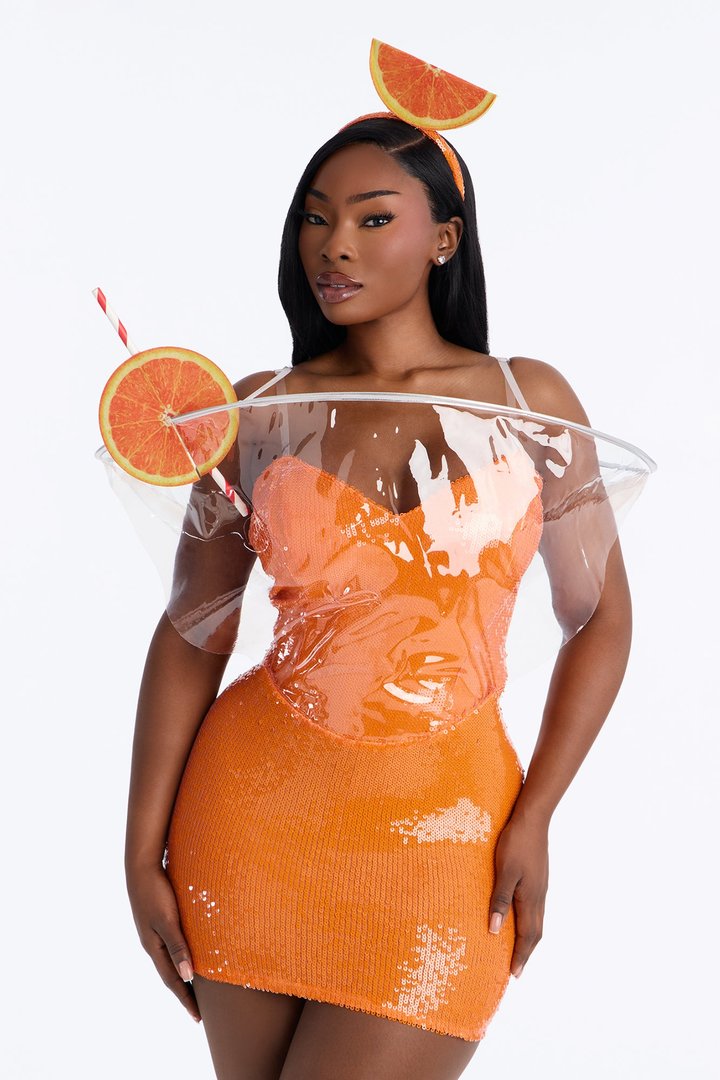 Spritz and Tease 3 Piece Costume Set - Orange
