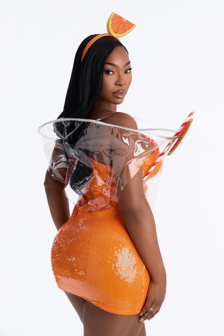 Spritz and Tease 3 Piece Costume Set - Orange