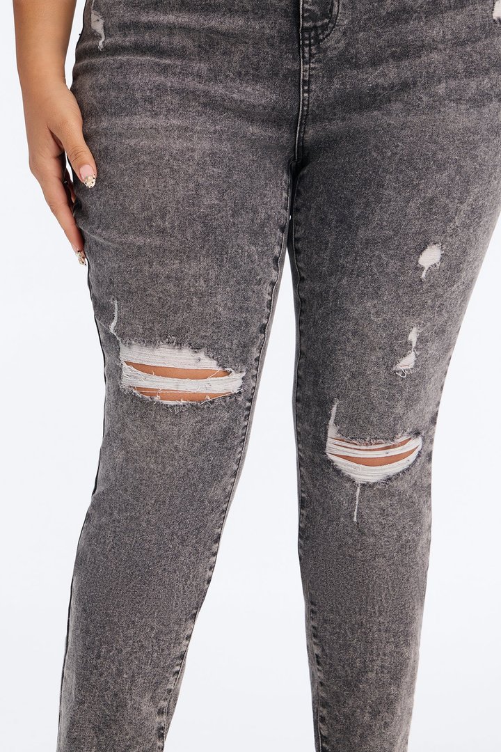 Tall Living Life High Stretch Skinny Jeans - Black Wash