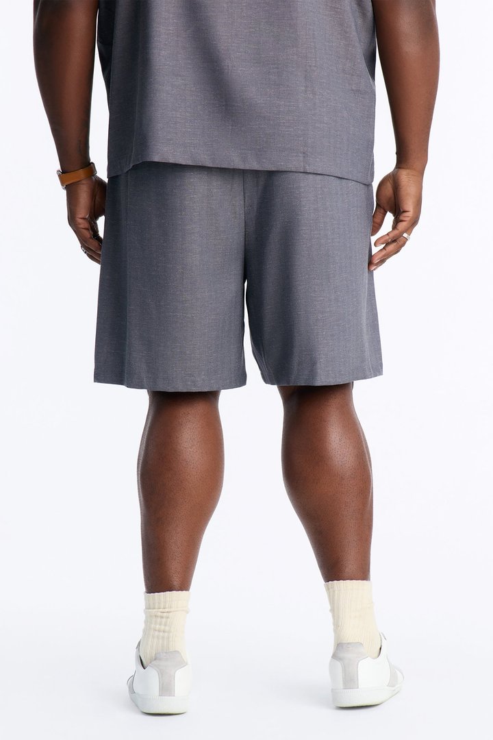 Laurel Linen Relaxed Short - Navy/combo
