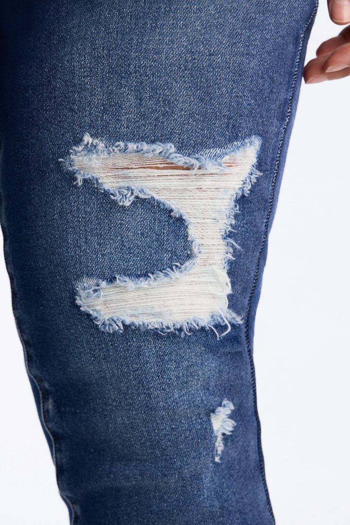 Tall Kalisha Stretch Ripped Skinny Jeans - Dark Wash
