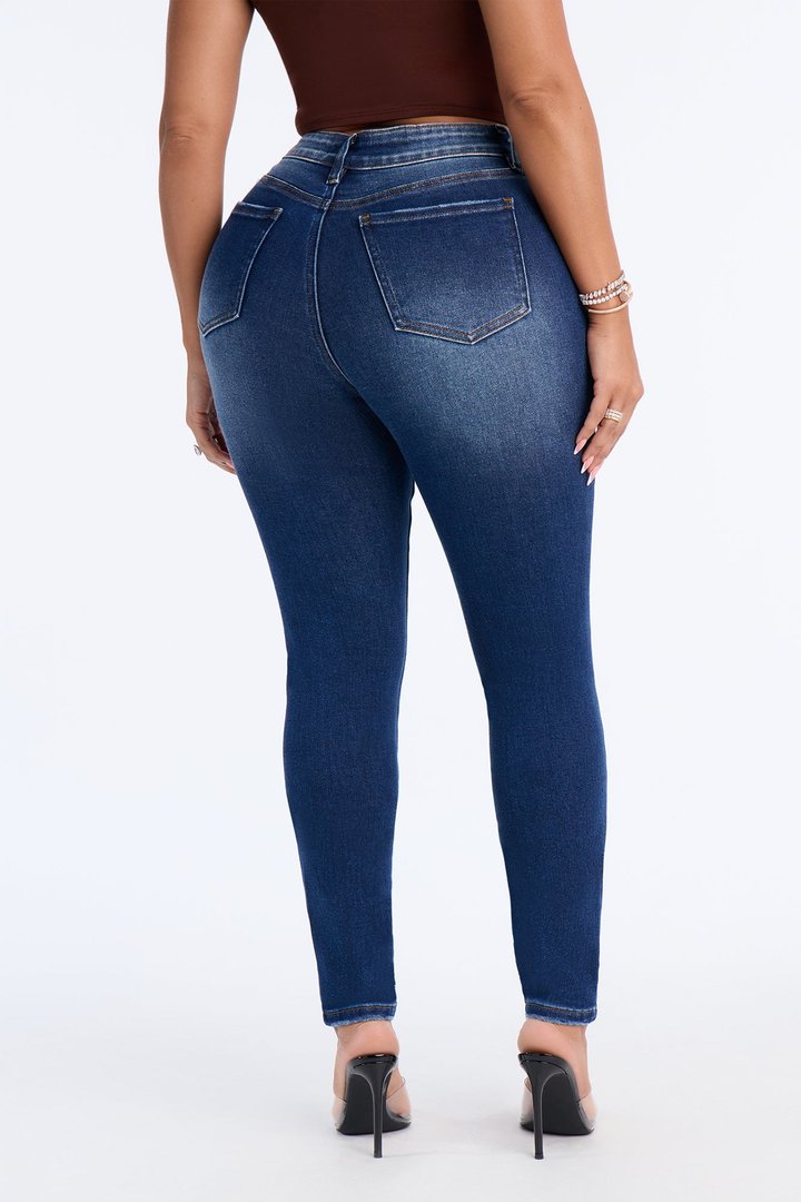 Tall Kalisha Stretch Ripped Skinny Jeans - Dark Wash