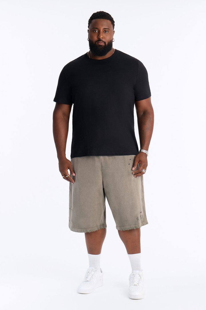 Saint Washed Baggy Shorts - Green/combo