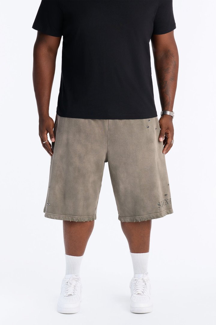 Saint Washed Baggy Shorts - Green/combo