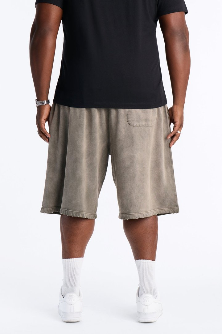 Saint Washed Baggy Shorts - Green/combo