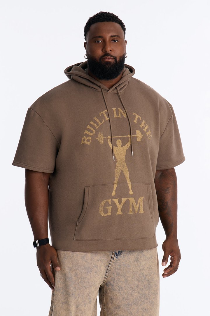 Life Is Better Washed Oversized Hoodie - Brown/combo