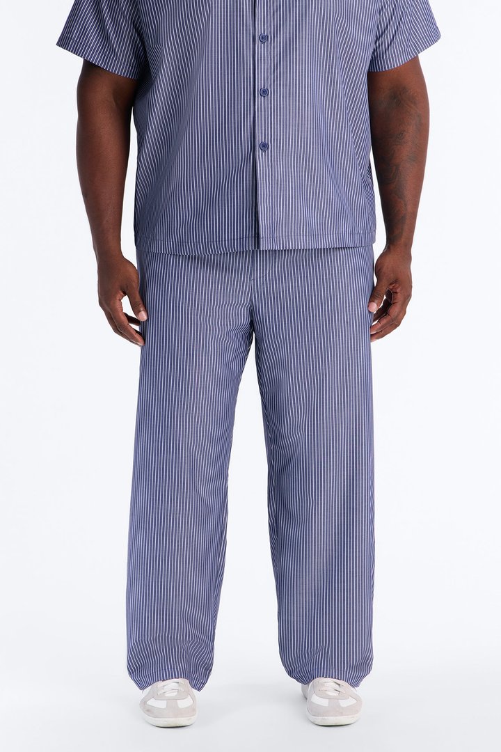 Monaco Relaxed Stripe Pant - Navy/combo