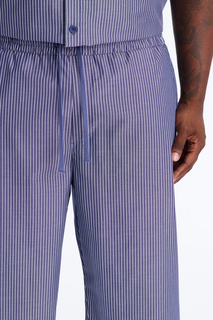 Monaco Relaxed Stripe Pant - Navy/combo