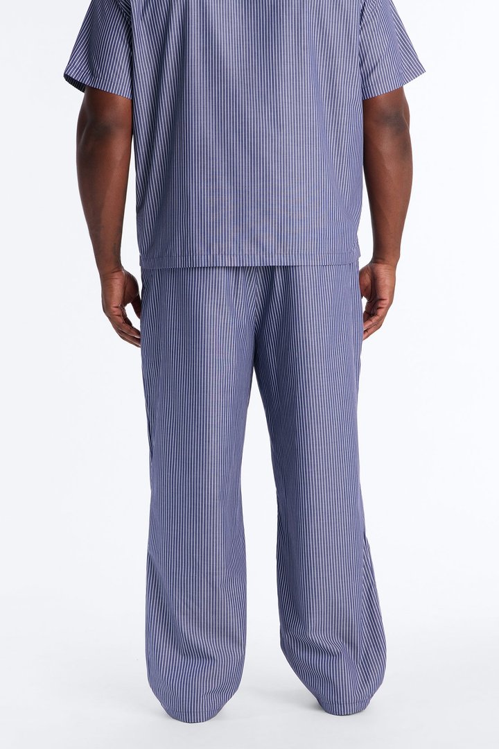 Monaco Relaxed Stripe Pant - Navy/combo
