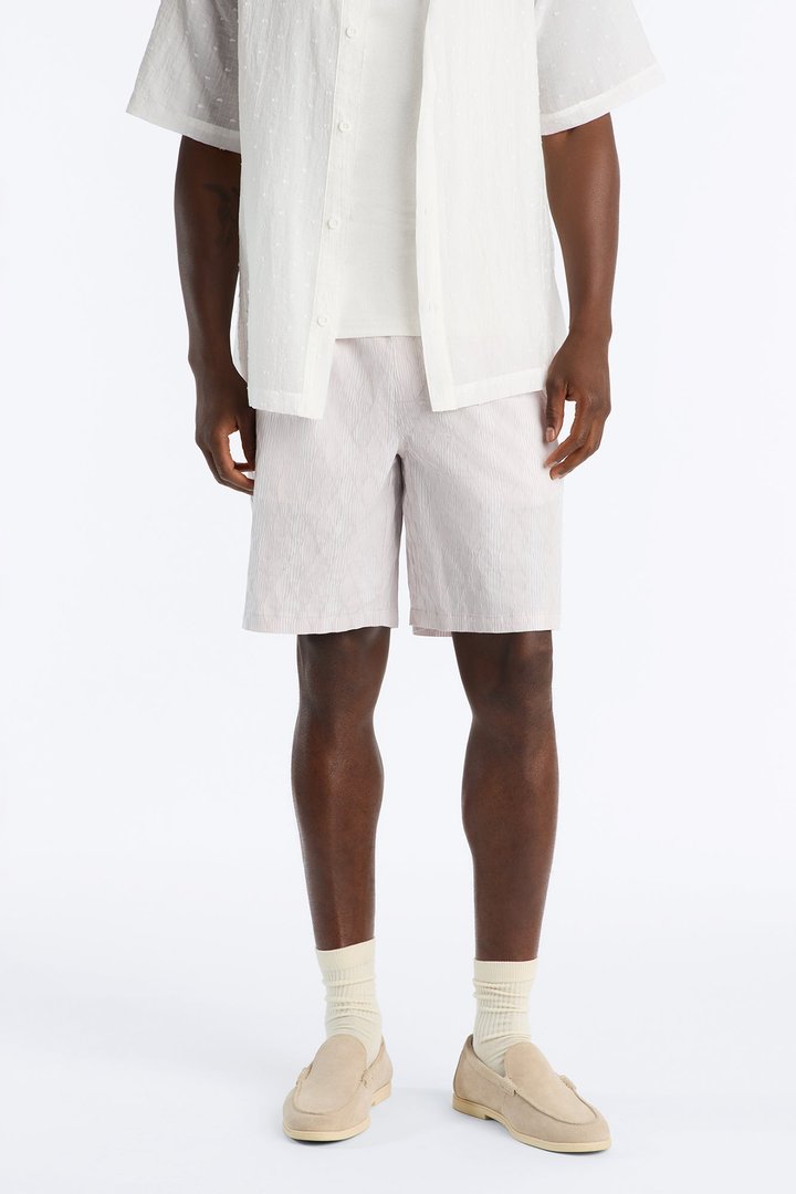 Harbor Stripe Relaxed Short - Mauve/combo