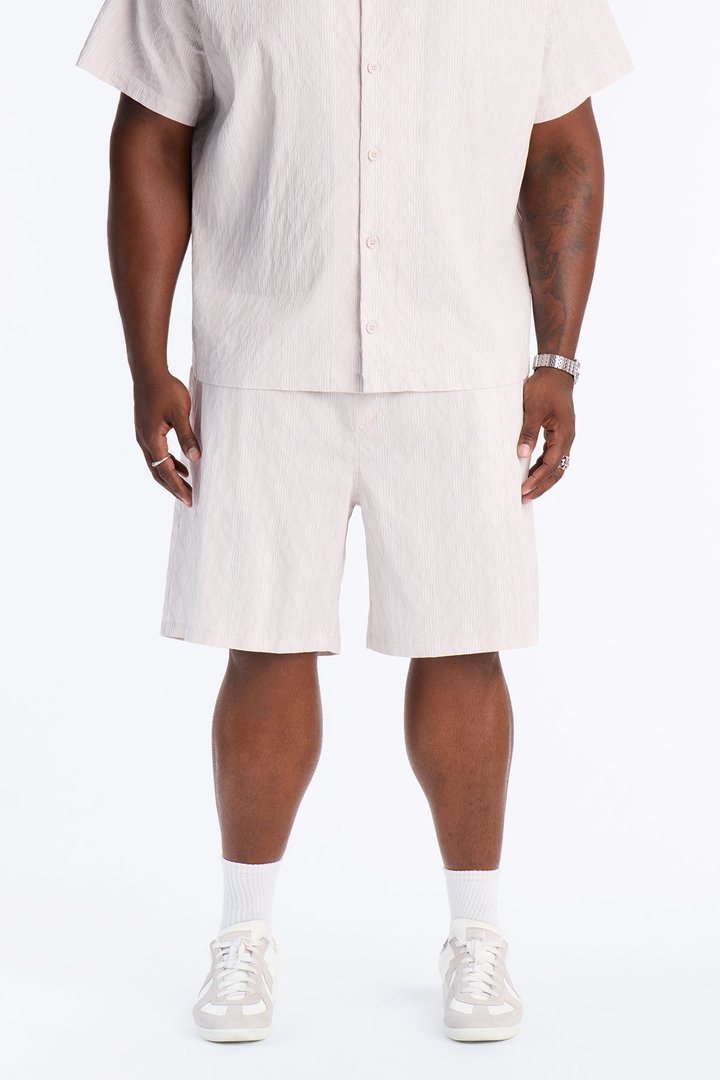 Harbor Stripe Relaxed Short - Mauve/combo