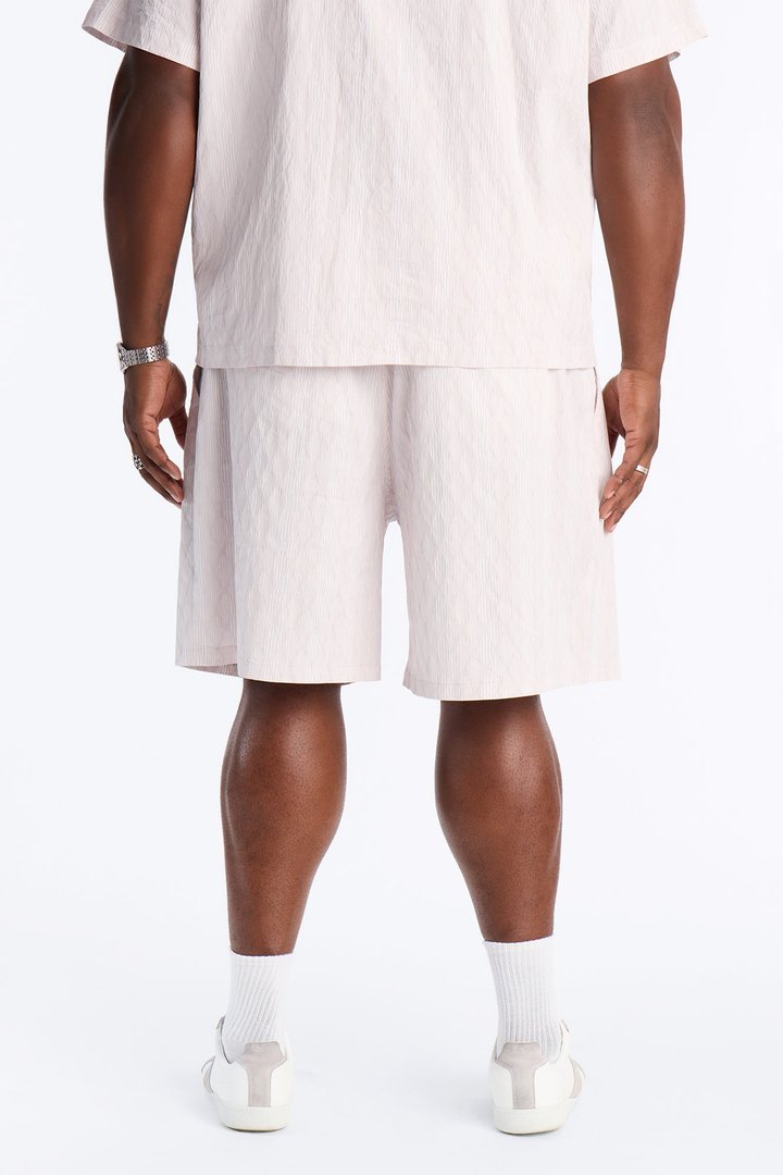 Harbor Stripe Relaxed Short - Mauve/combo