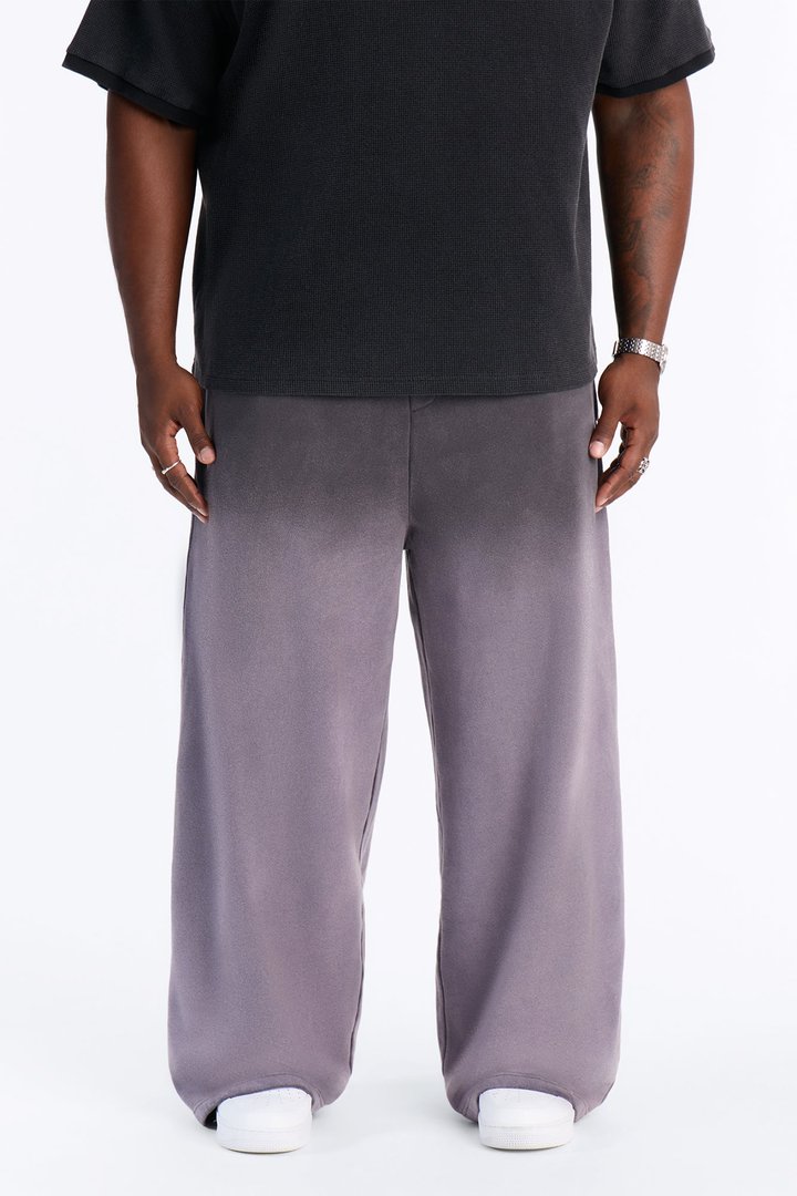 Kane Vintage Studded Baggy Sweatpant - Washed Black