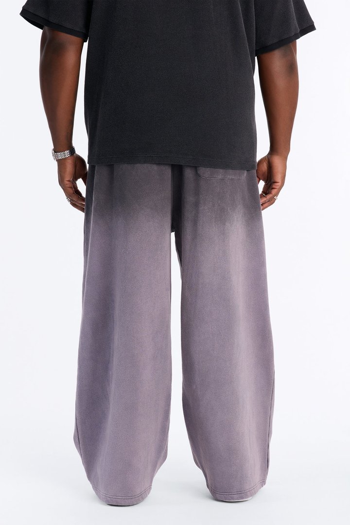 Kane Vintage Studded Baggy Sweatpant - Washed Black