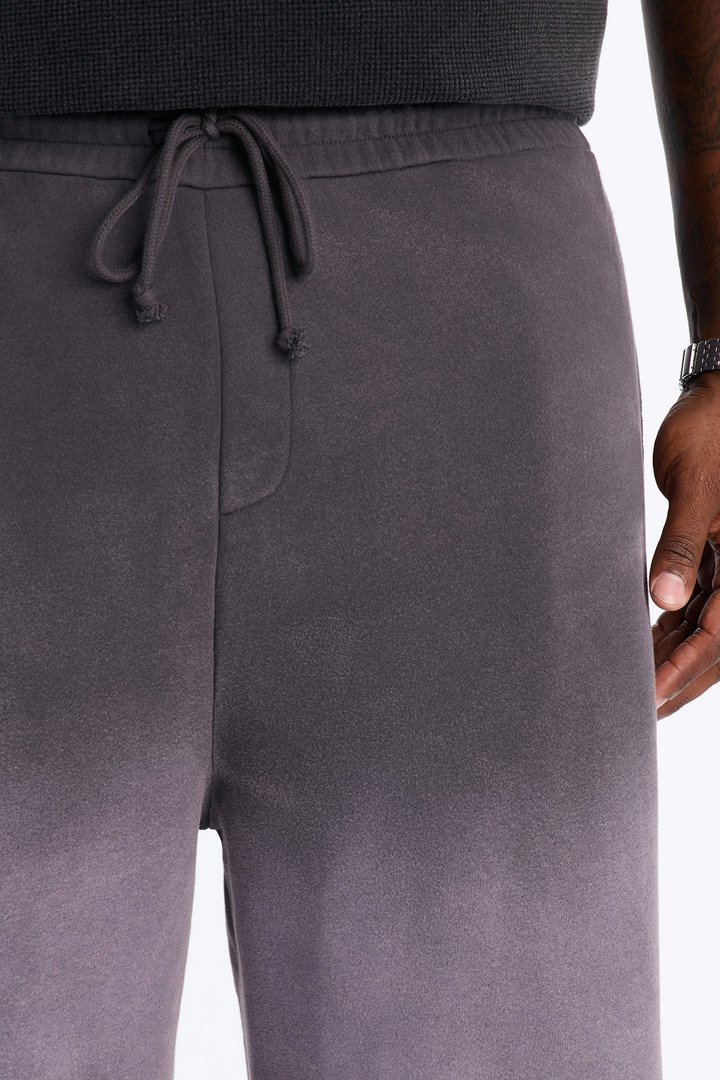 Kane Vintage Studded Baggy Sweatpant - Washed Black