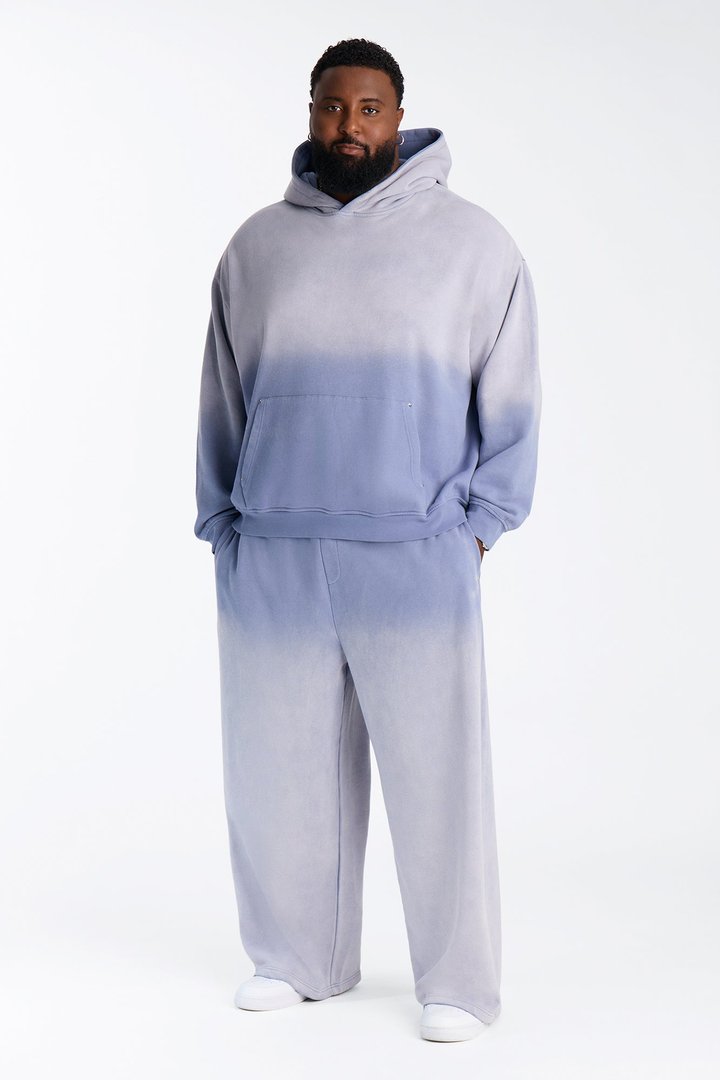 Kane Vintage Studded Baggy Sweatpant - Washed Blue