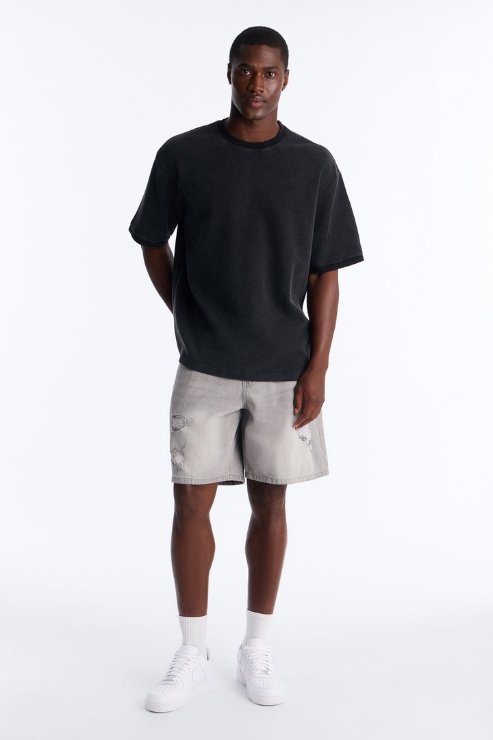 Classic Waffle Tee - Black