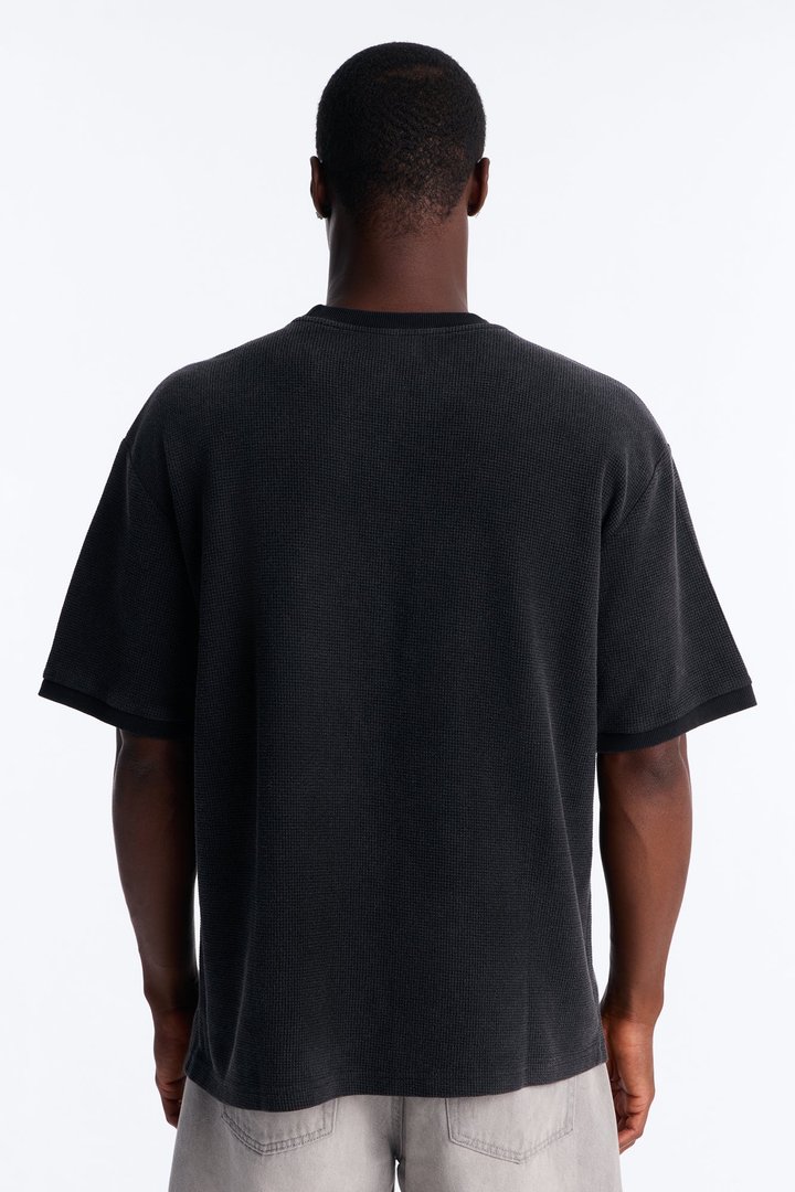 Classic Waffle Tee - Black