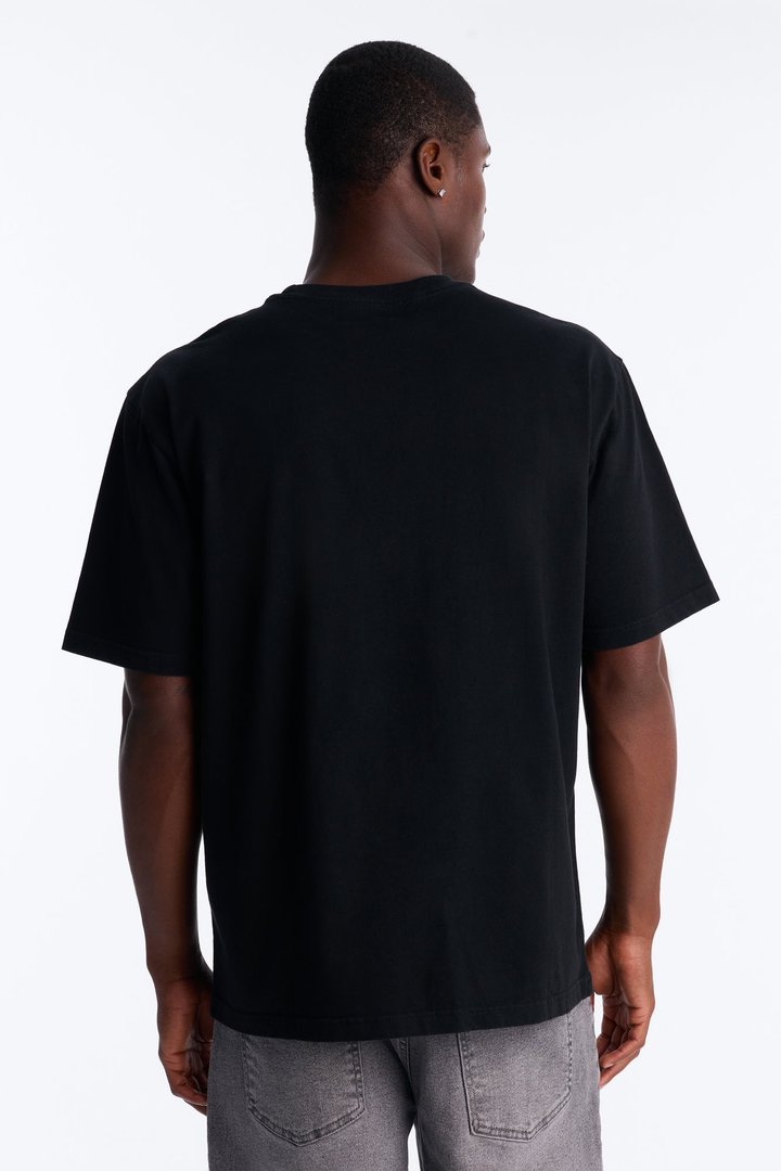Destructed Crewneck Tee - Black