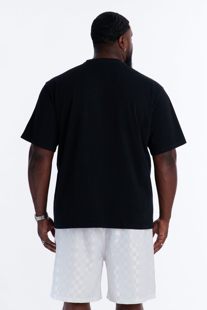 Destructed Crewneck Tee - Black