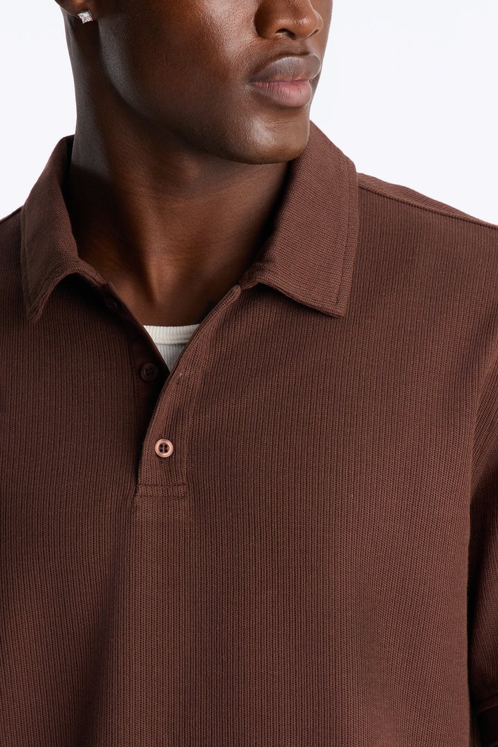 Classic Clean Finish Polo - Brown