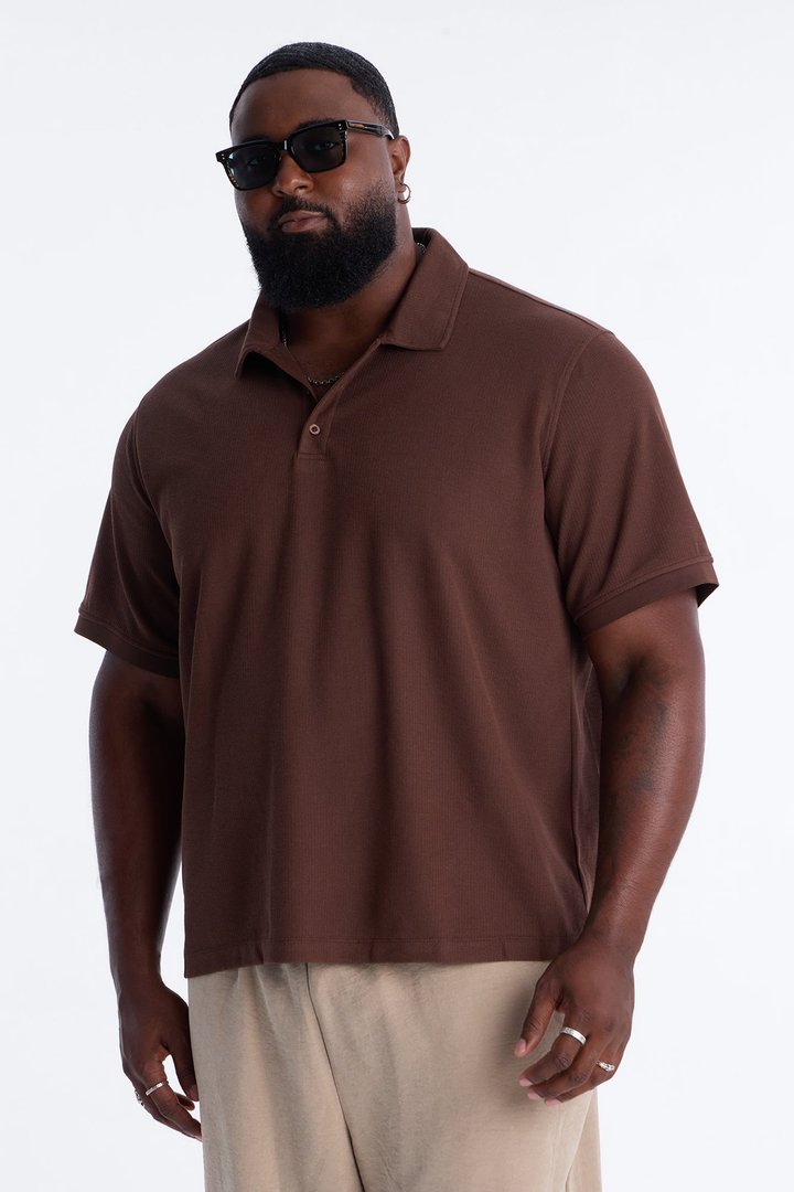 Classic Clean Finish Polo - Brown