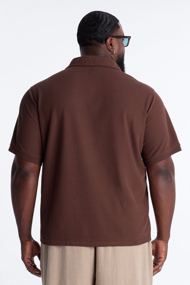 Classic Clean Finish Polo - Brown