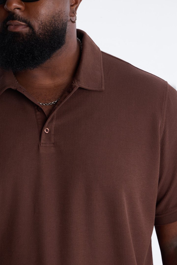 Classic Clean Finish Polo - Brown