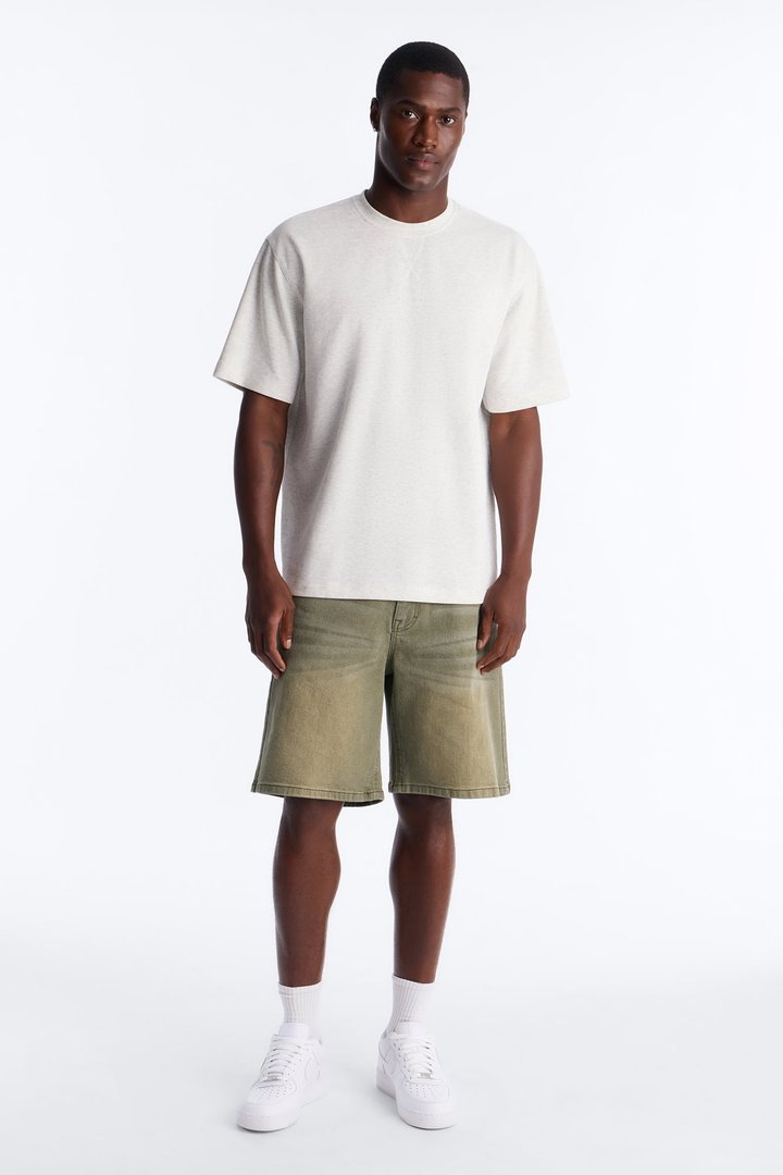 Collegiate Crewneck Tee - Grey