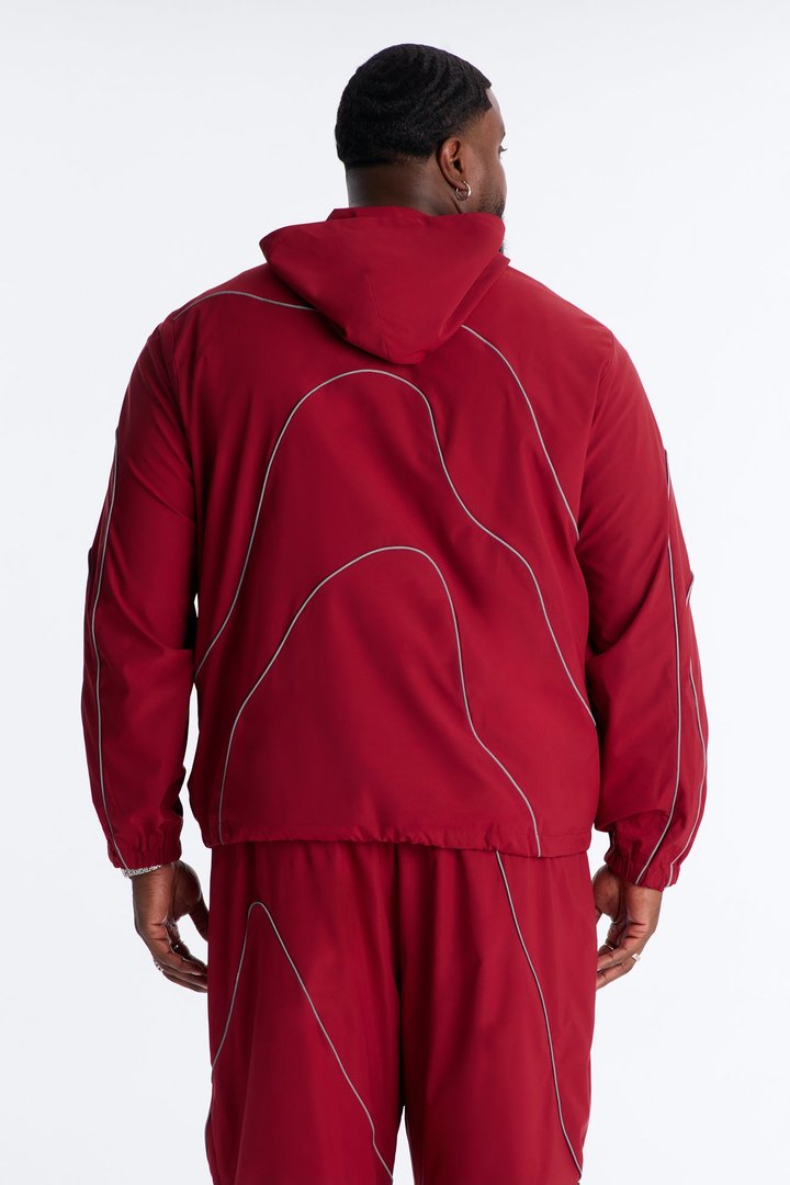 Futuristic Mode Track Jacket - Red