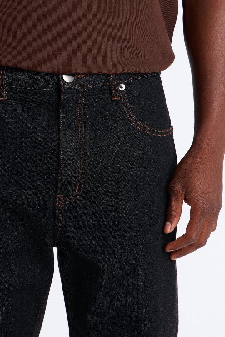 Raw Selvedge Straight Be Clean Jean - Black