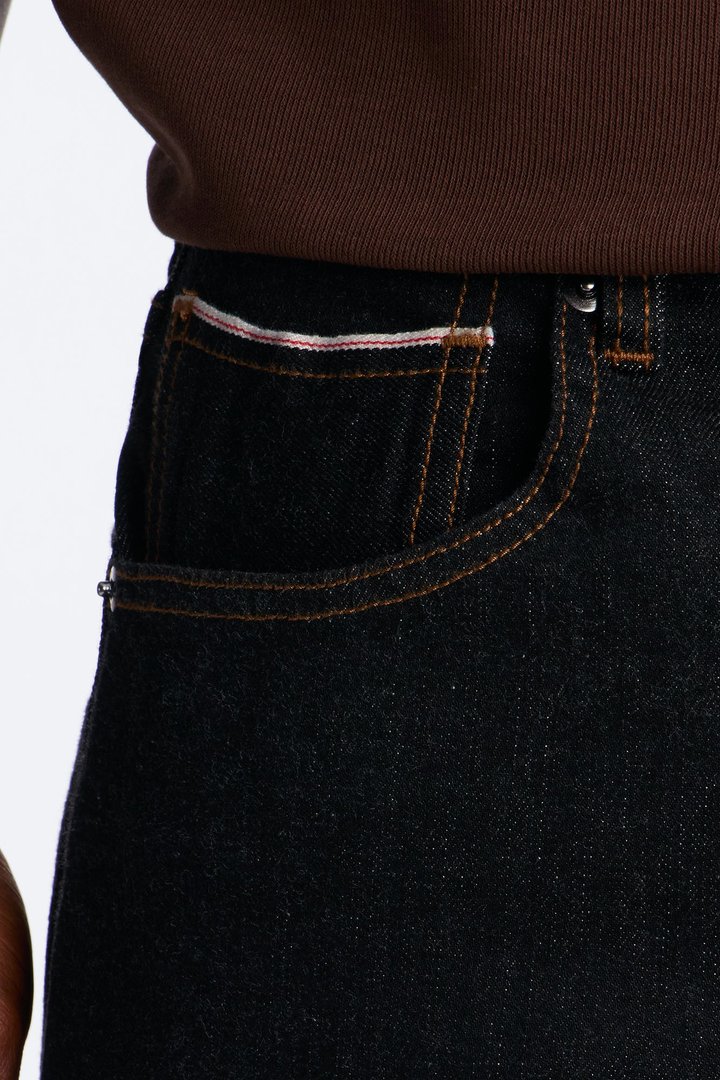 Raw Selvedge Straight Be Clean Jean - Black