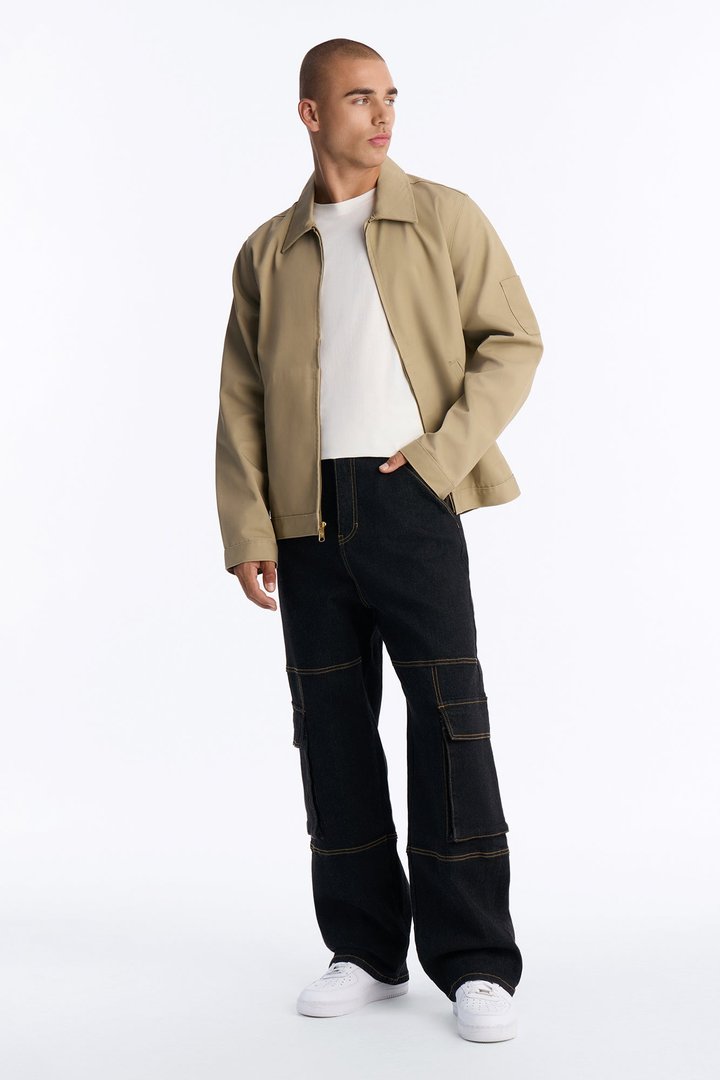 Raw Selvedge Barrel Cargo Jean - Black