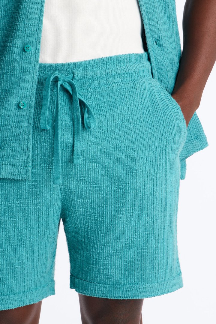 Dean Textured Short - Teal