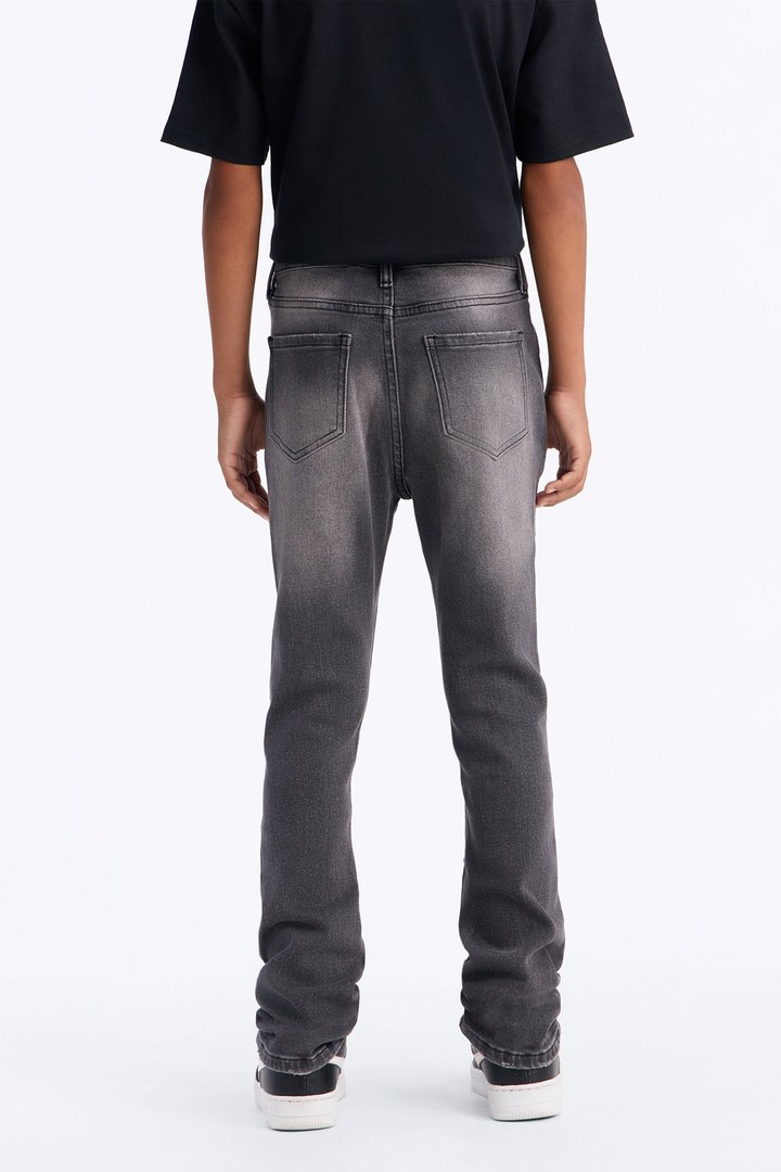 Mini Ready To Unwind Stacked Skinny Jeans - Black Wash