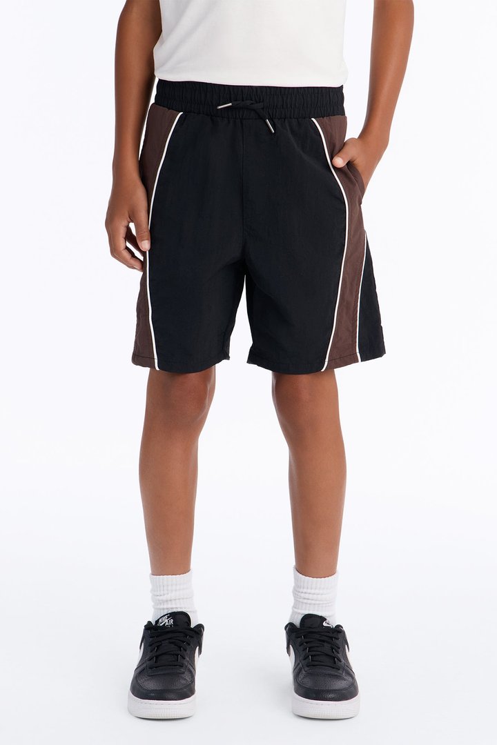 Mini Relaxed Osaka Block Short - Black/Brown