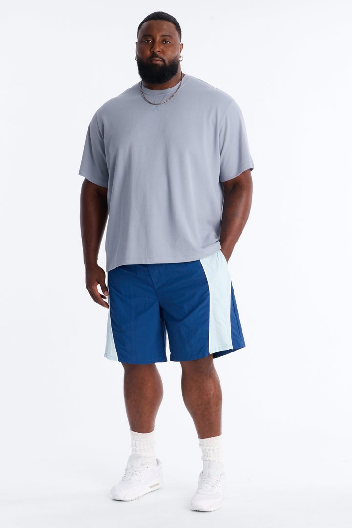 Relaxed Osaka Block Short - Navy/combo