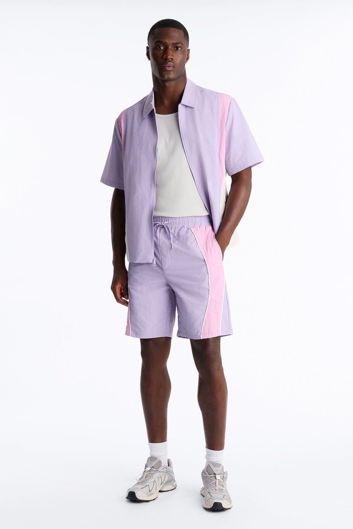 Relaxed Osaka Block Short - Purple/combo