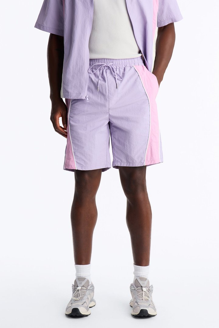 Relaxed Osaka Block Short - Purple/combo