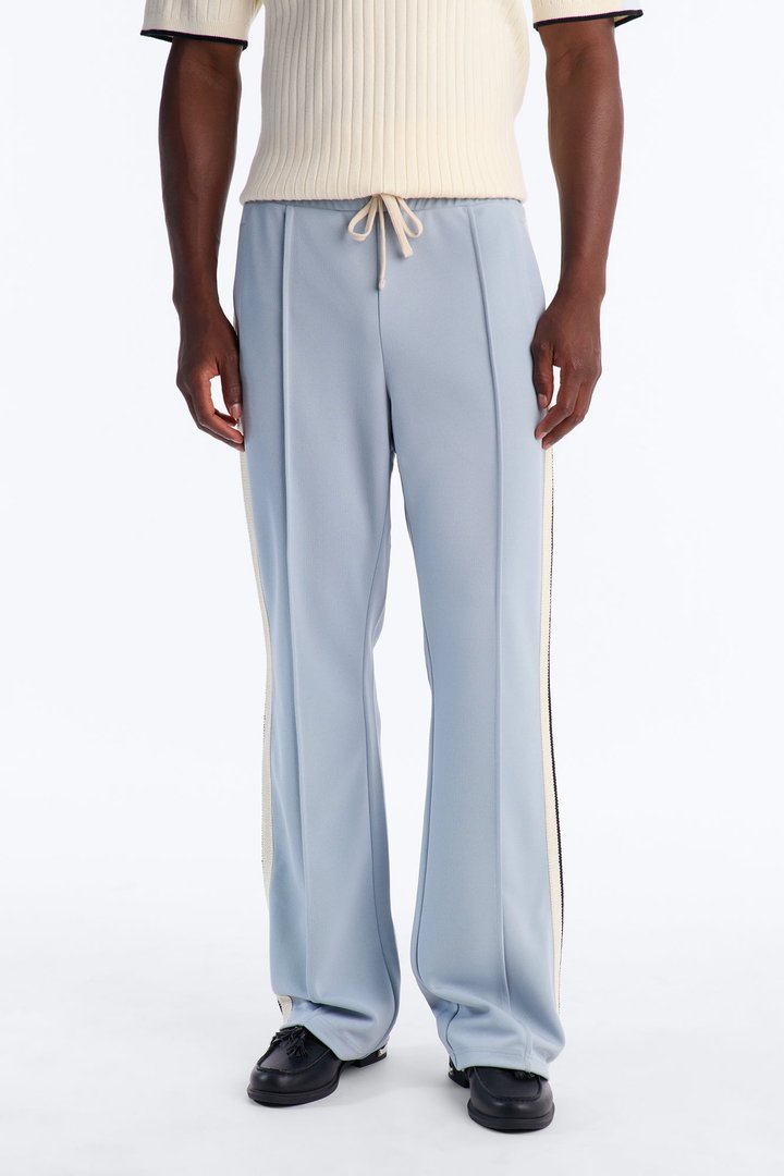 Dennis Slim Flare Track Pant - Light Blue