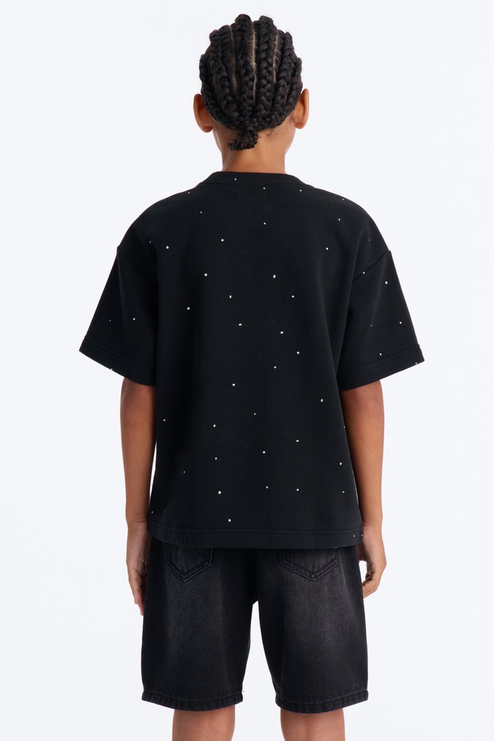 Mini Relaxed Heavensent 777 Short Sleeve Tee - Black Wash