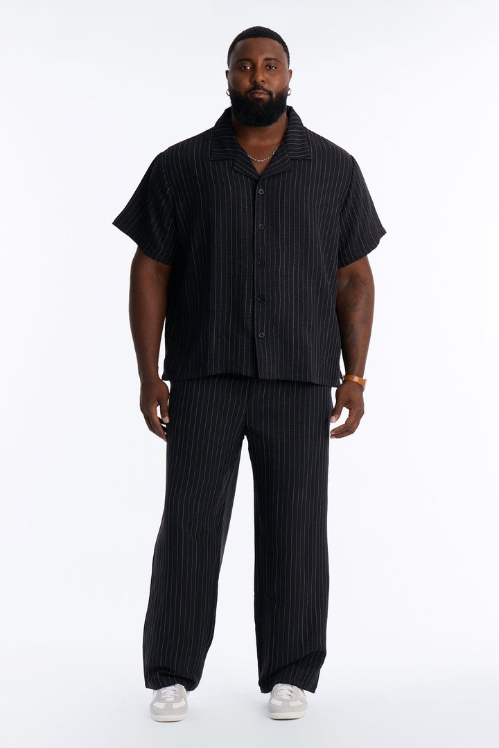 Off Stitch Relaxed Cuban Collar Shirt - Black/combo